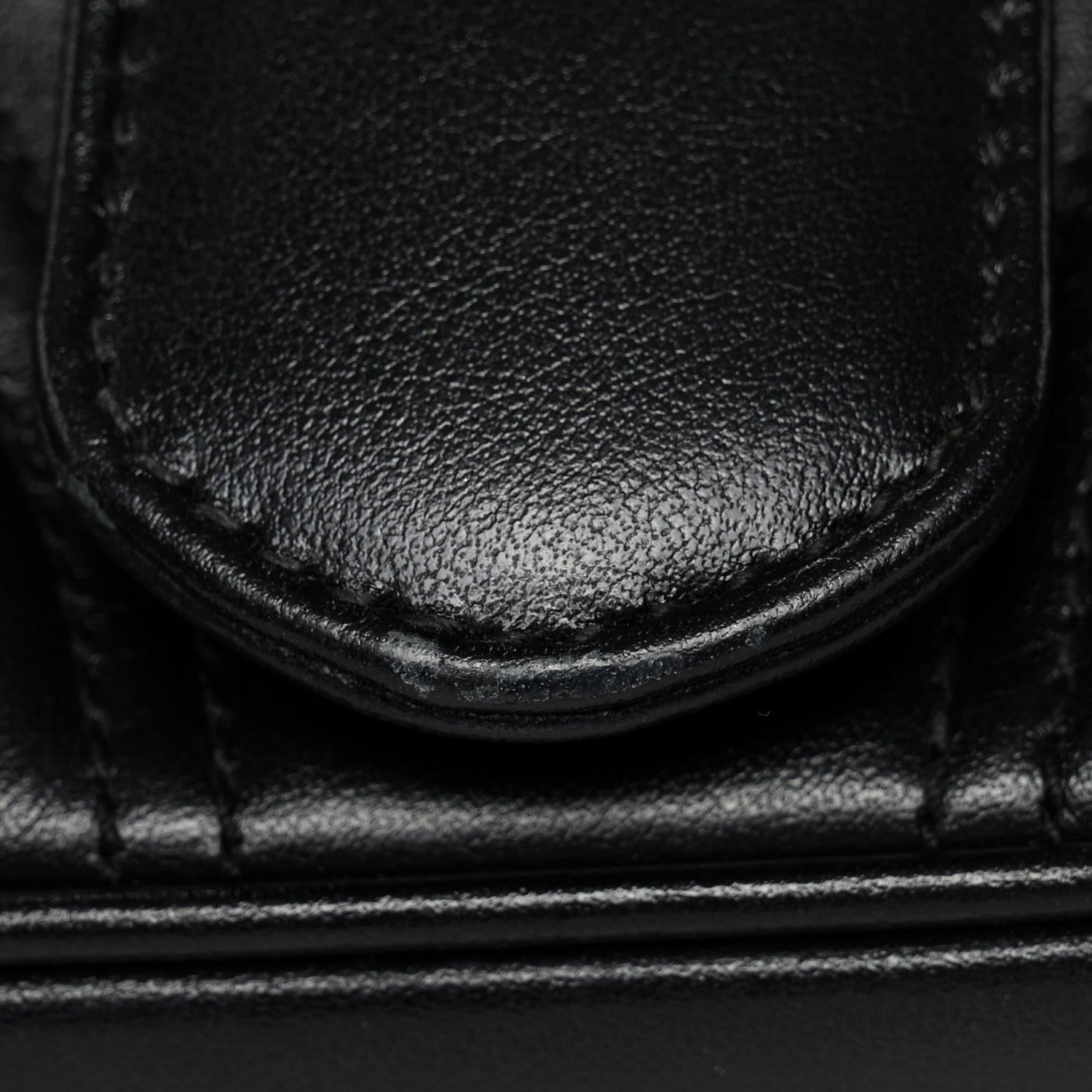 Gucci Calfskin Matelasse Mini GG Marmont Shoulder Bag Black