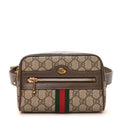 Gucci GG Supreme Monogram Web Small Ophidia Belt Bag 85 34 Dark Brown