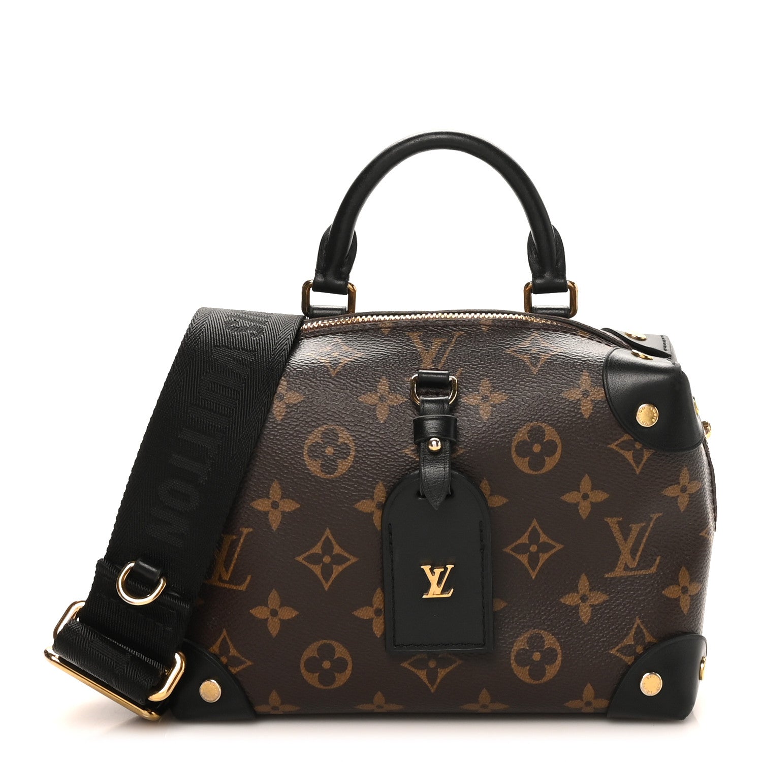 Louis Vuitton Monogram Petite Malle Souple Black