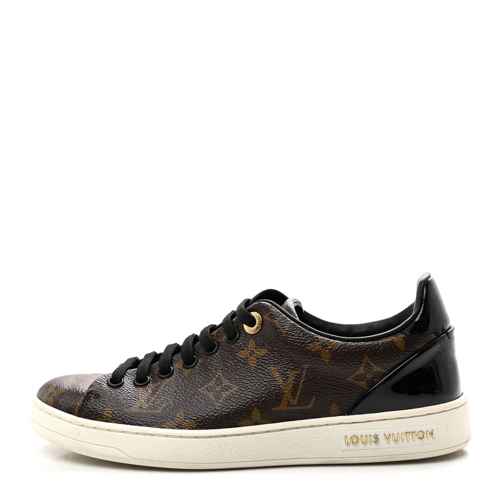 Louis Vuitton Patent Monogram Frontrow Sneakers 35.5