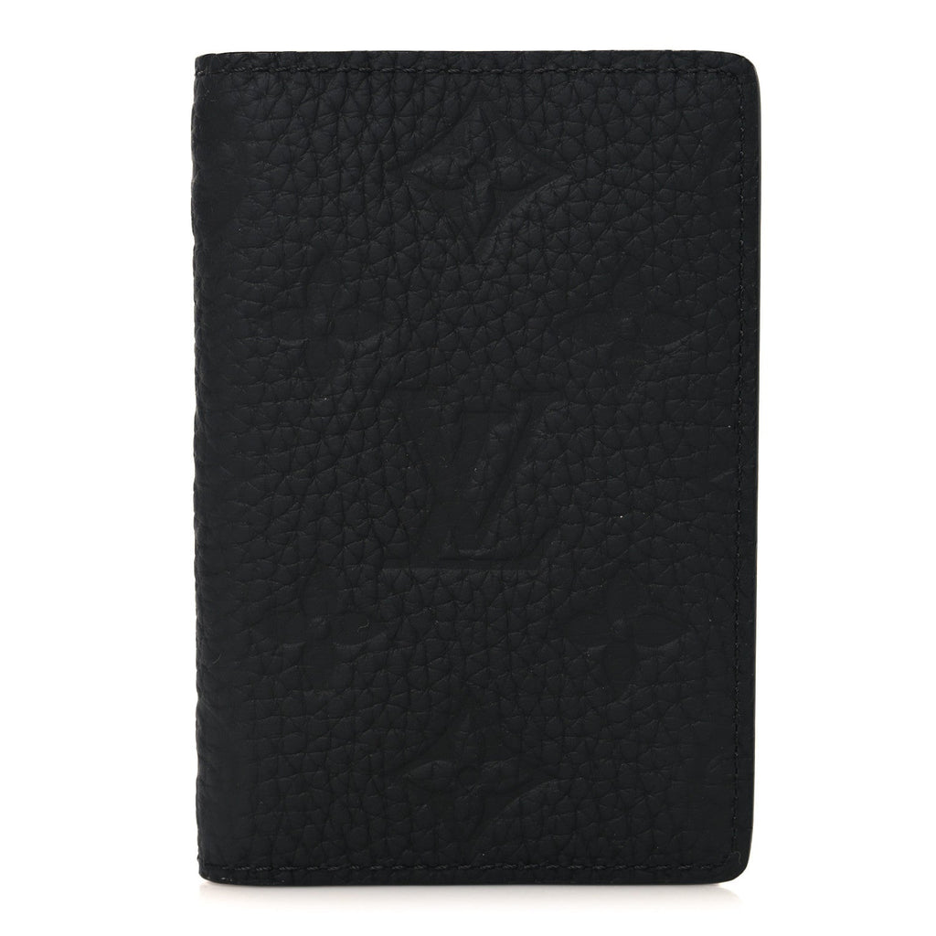 Louis Vuitton Taurillon Monogram Pocket Organizer Black