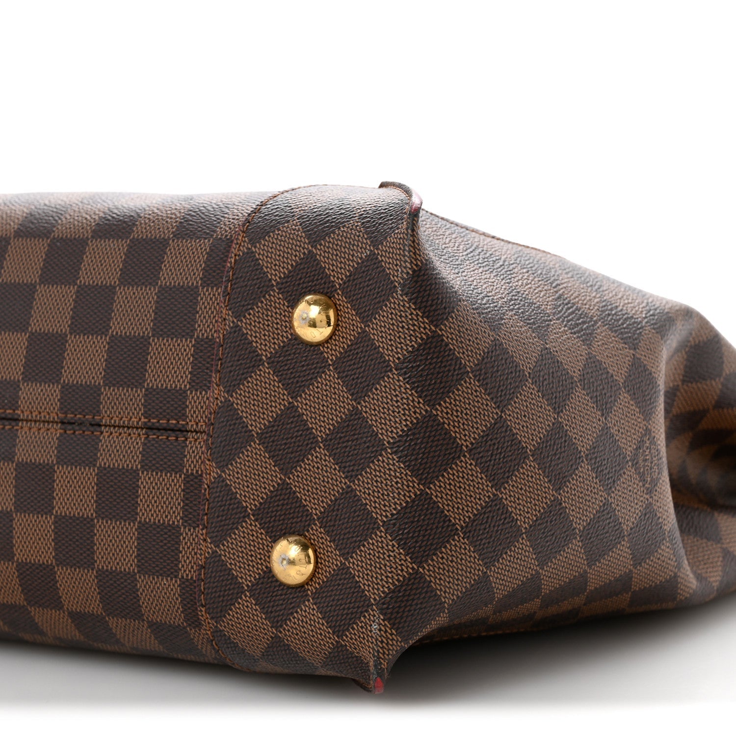 Louis Vuitton Damier Ebene Caissa Hobo Cherry