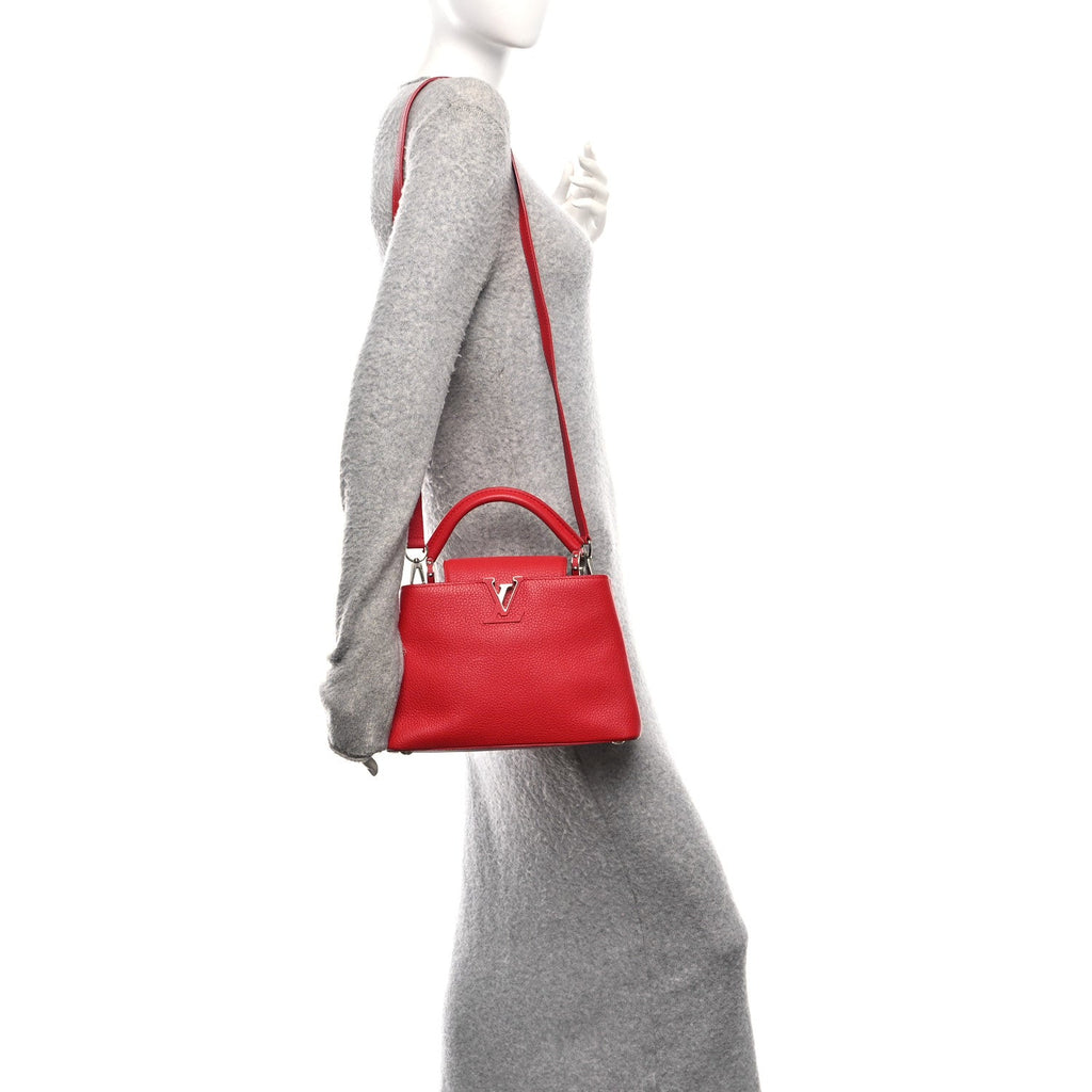 Louis Vuitton Taurillon Capucines BB Scarlet Red