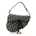 Christian Dior Oblique Saddle Bag Blue