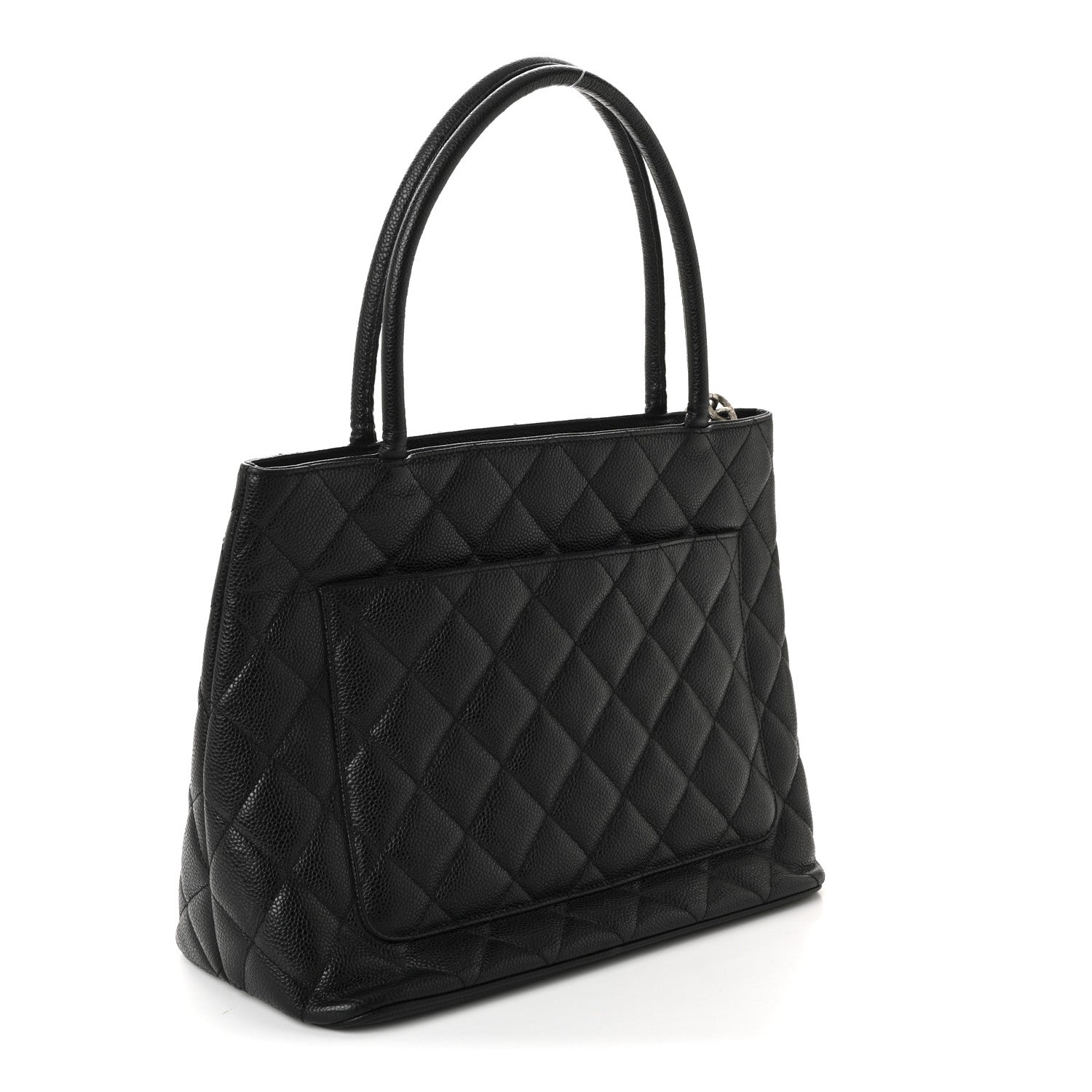 Chanel Caviar Quilted Medallion Tote Black
