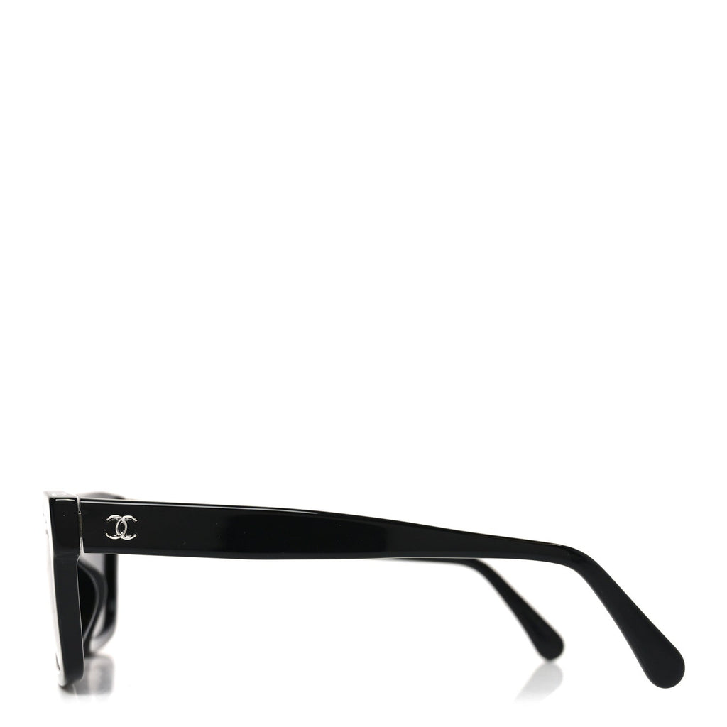 Acetate Polarized Square Sunglasses 5417-A Black