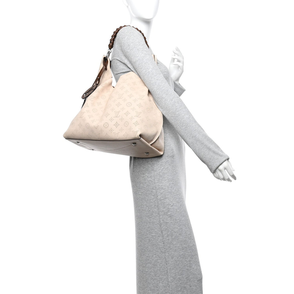 Louis Vuitton Mahina Carmel Hobo Creme