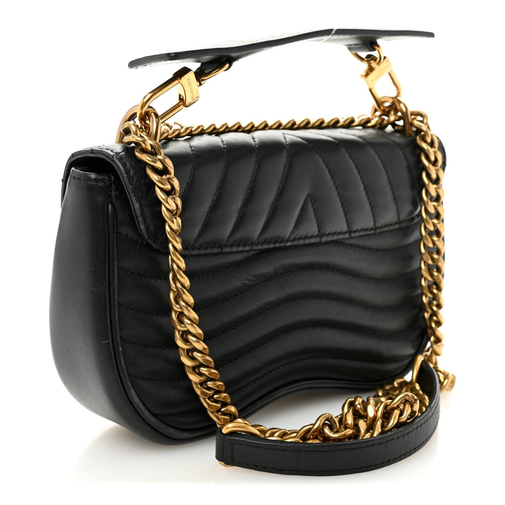 Louis Vuitton Calfskin New Wave Chain MM Black