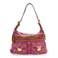 Louis Vuitton Denim Baggy PM Fuchsia