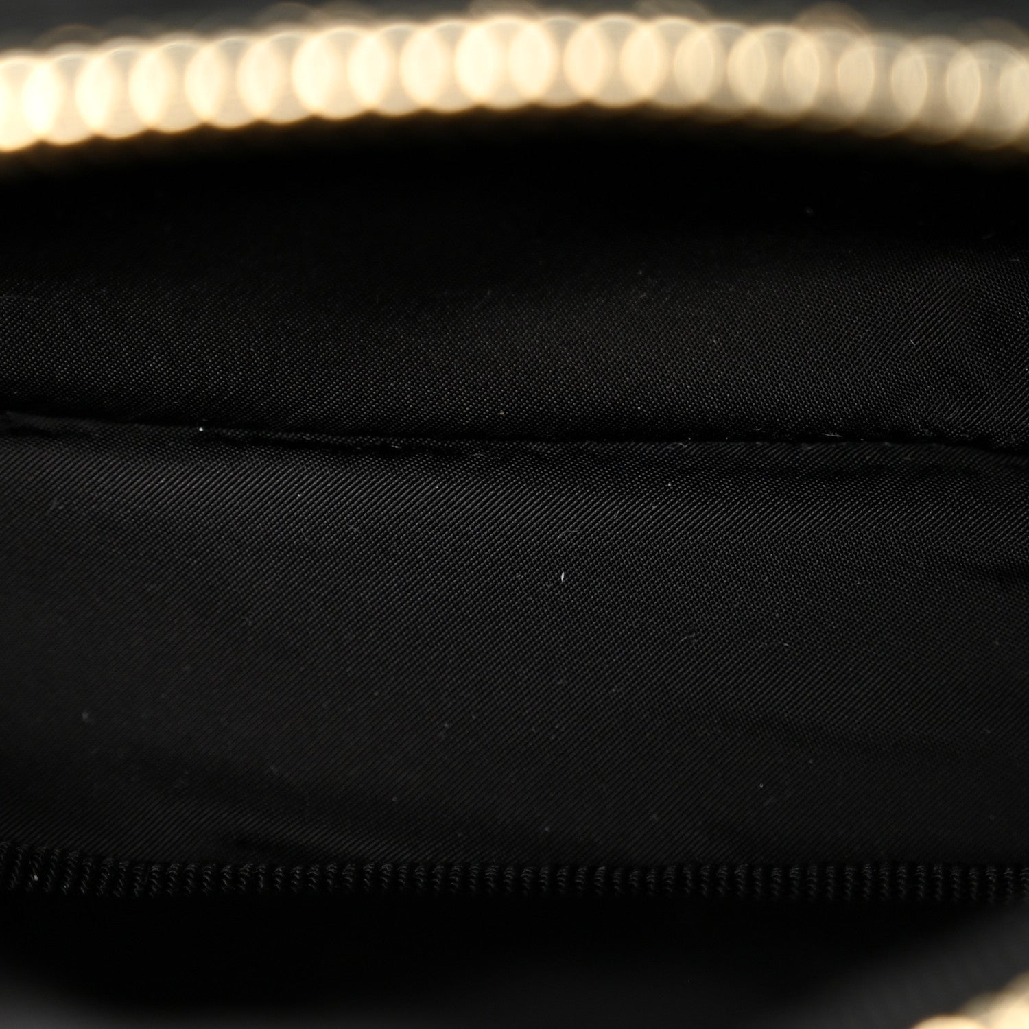 Chanel Velvet Effect Nylon Shiny Crumpled Calfskin Mini Quilted Chanel 25 Clutch With Chain Black