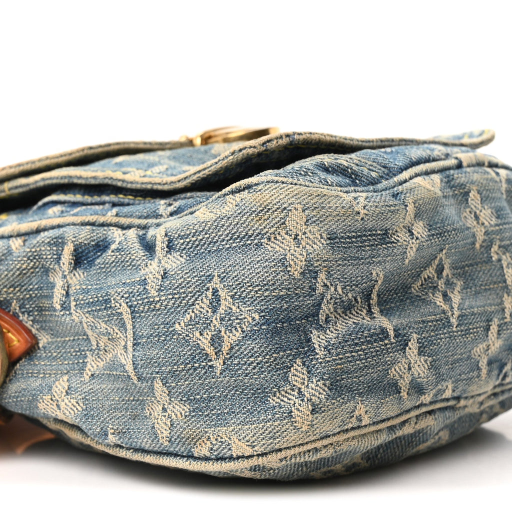 Louis Vuitton Denim Camera Bag Blue