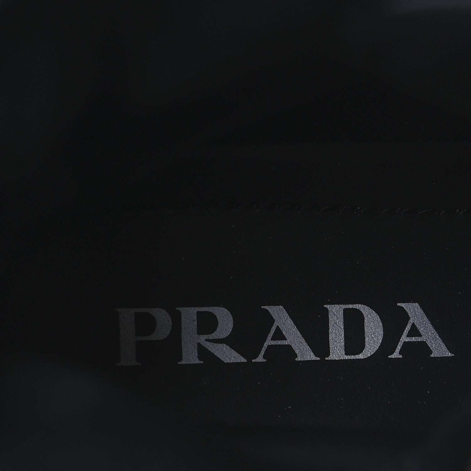 Prada Spazzolato Rois Re-Nylon Metal Triangle Logo Monolith Pouch Pocket 55mm Boots 41 Black
