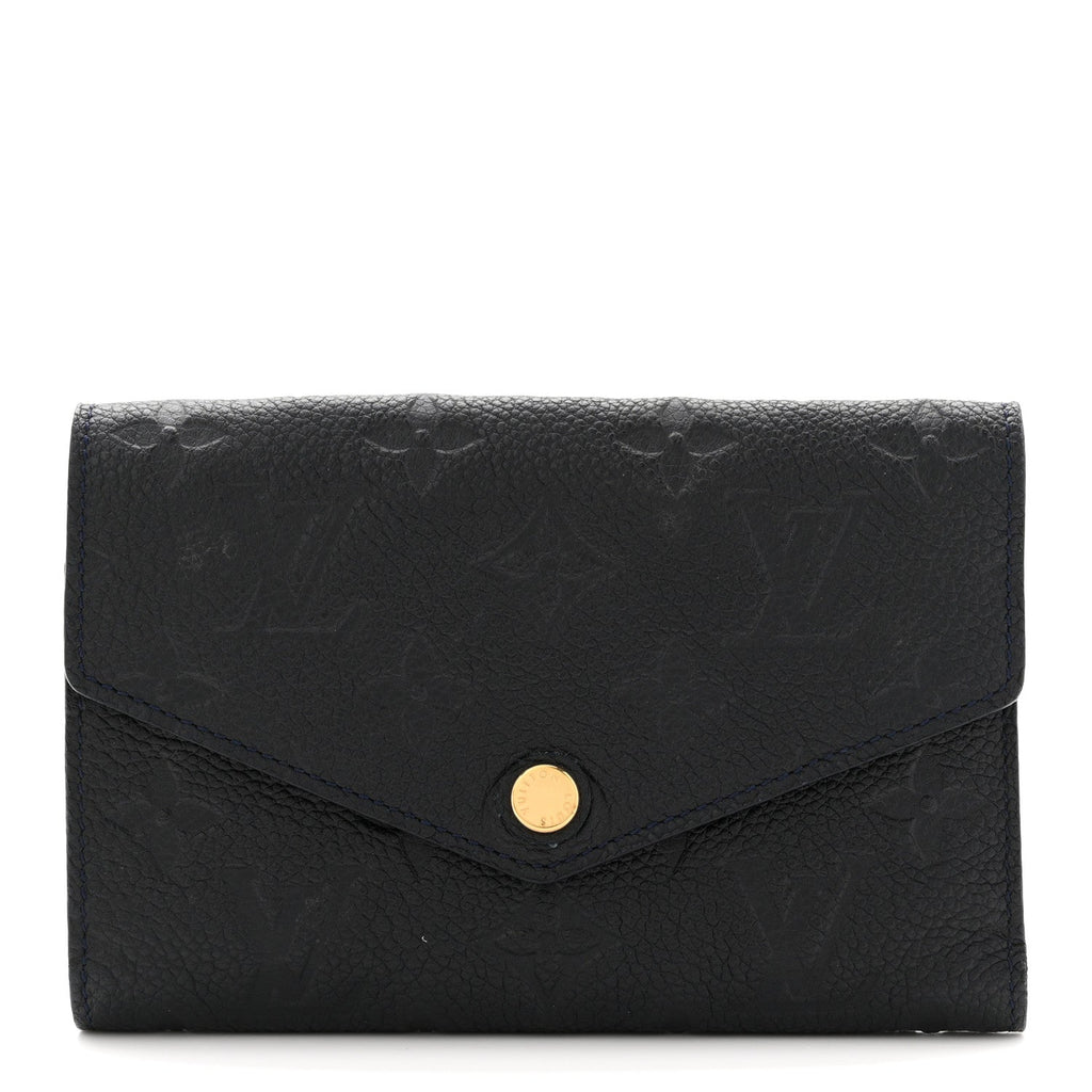 Louis Vuitton Empreinte Compact Curieuse Wallet Black