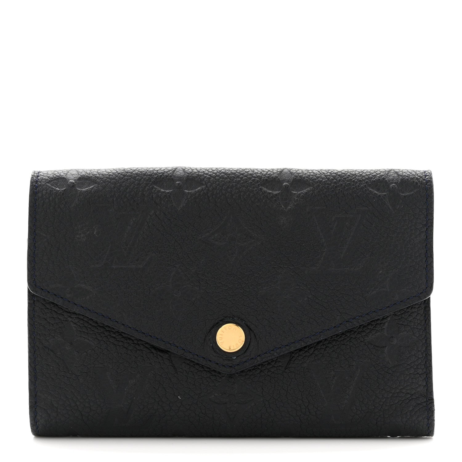 Louis Vuitton Empreinte Compact Curieuse Wallet Black