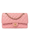 Chanel Caviar Quilted Medium Double Flap Pink