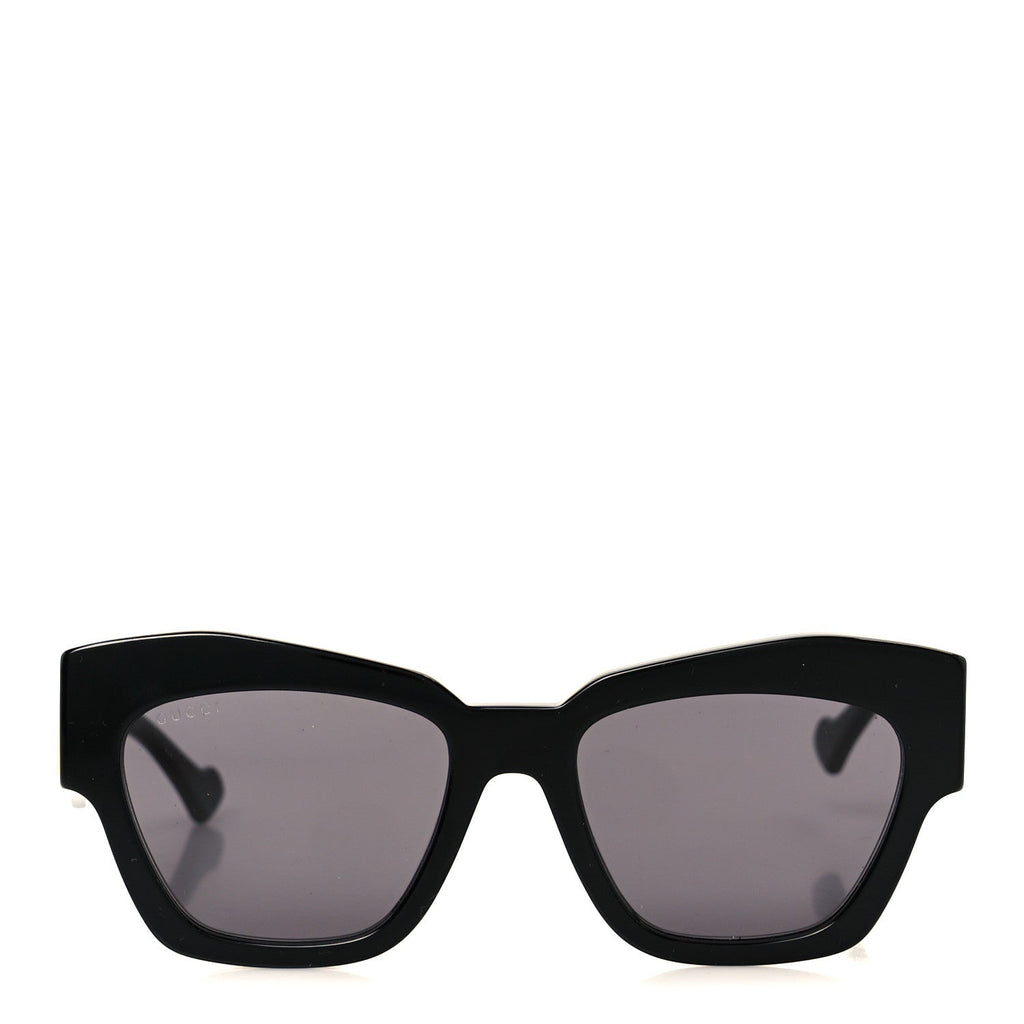 Gucci Acetate Square Frame Sunglasses GG1422S Black Grey