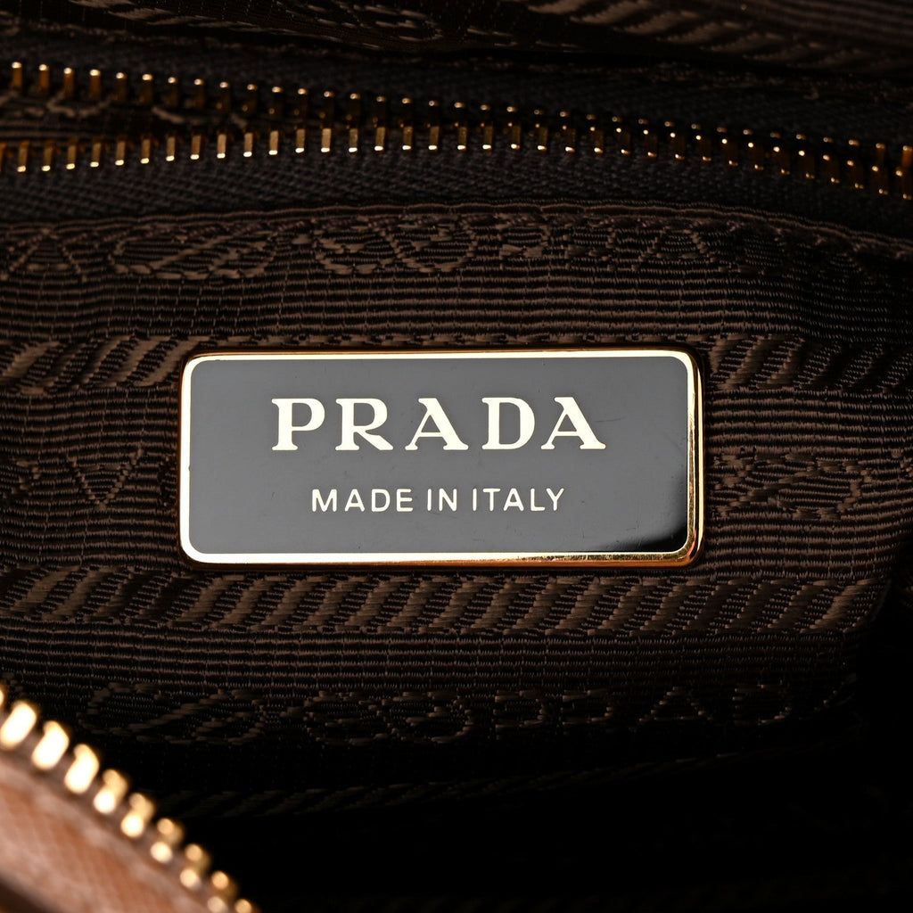 Prada Tessuto Nylon Saffiano Re-Edition 1978 Messenger Bag Sughero