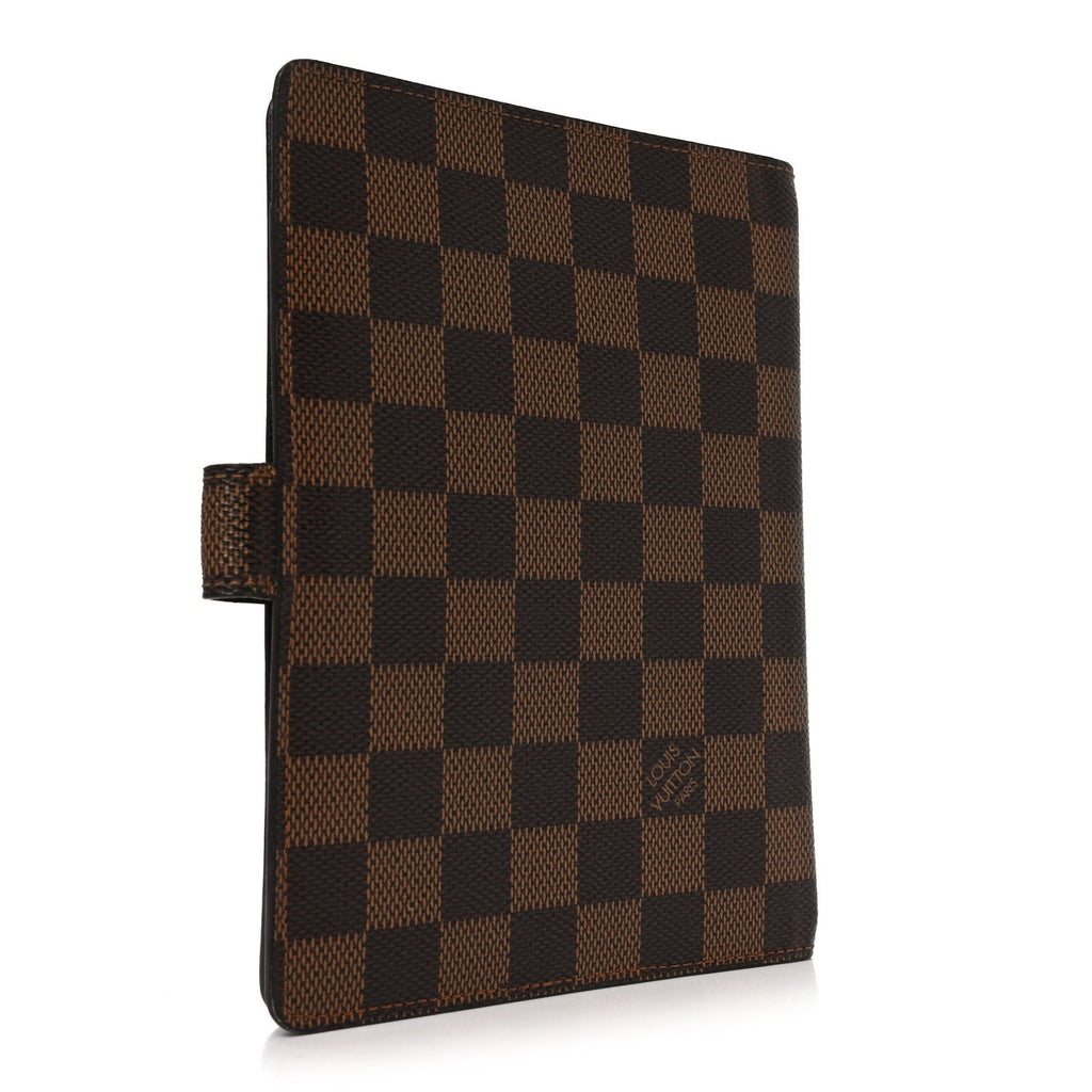 Louis Vuitton Damier Ebene Medium Ring Agenda Cover