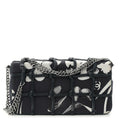 Chanel Silk Lambskin Tahiti Timeless Flap Navy White