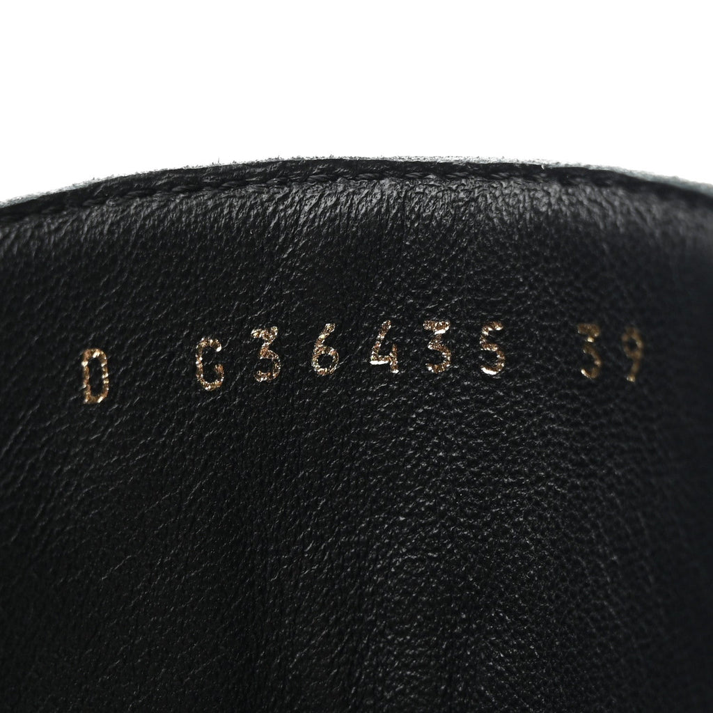 Chanel Shiny Crumpled Lambskin Lace Up Combat Boots 39 Black