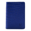 Louis Vuitton Crocodile Pocket Organizer Bleu De Methylene