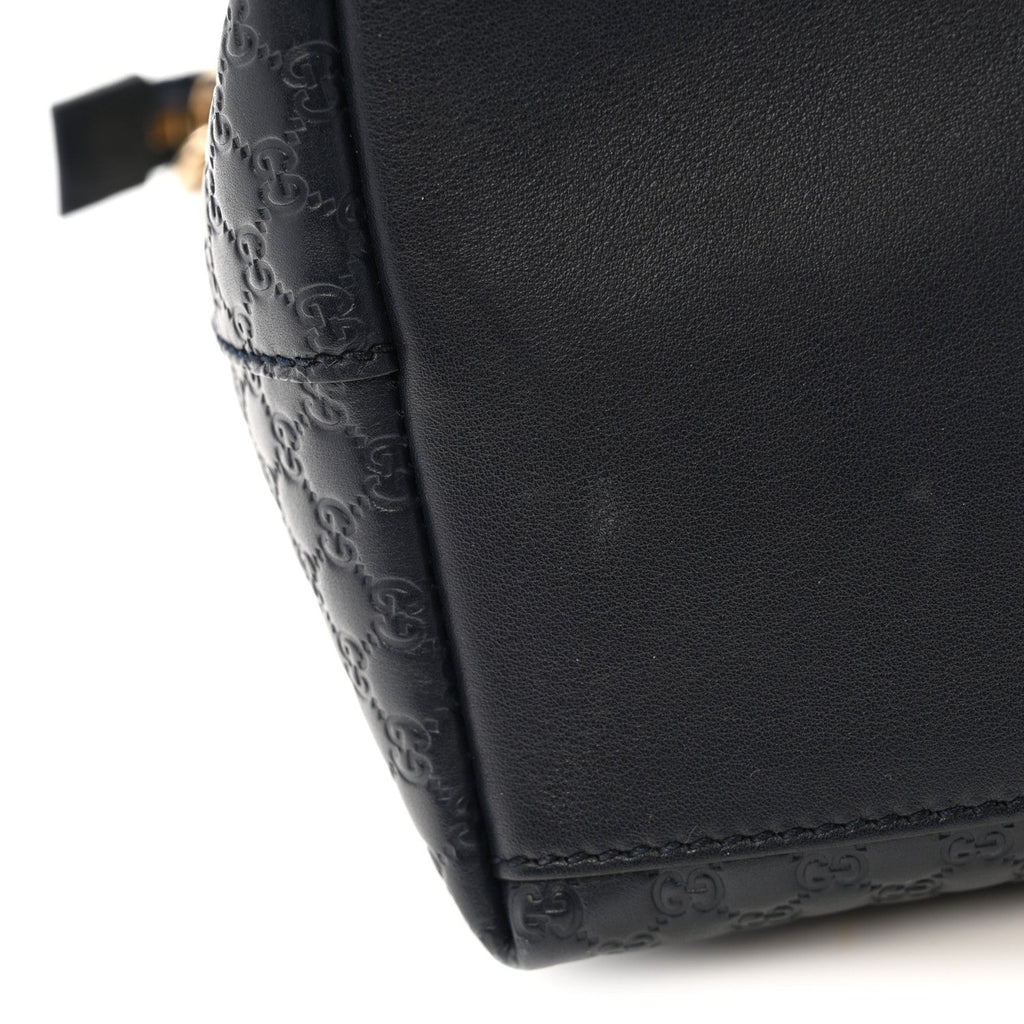 Gucci Soft Microguccissima Dome Satchel Navy