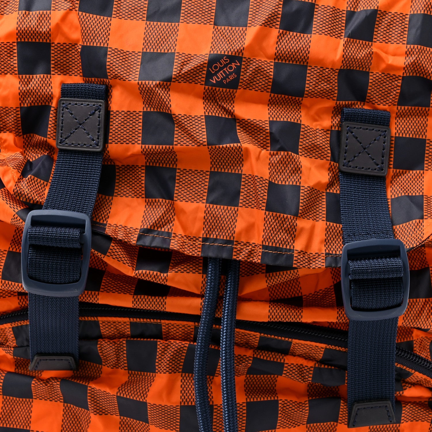 Louis Vuitton Nylon Damier Masai Adventure Practical Backpack Orange