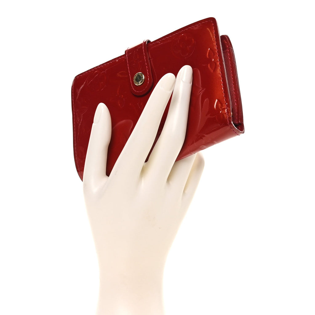 Louis Vuitton Vernis French Purse Wallet Pomme D'Amour