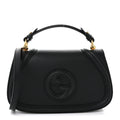 Gucci Roxy Calfskin Medium Blondie Top Handle Bag Black