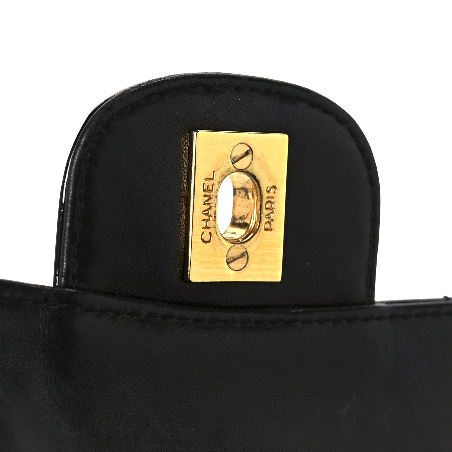 Chanel Patent Vertical Quilt Small Flap Black