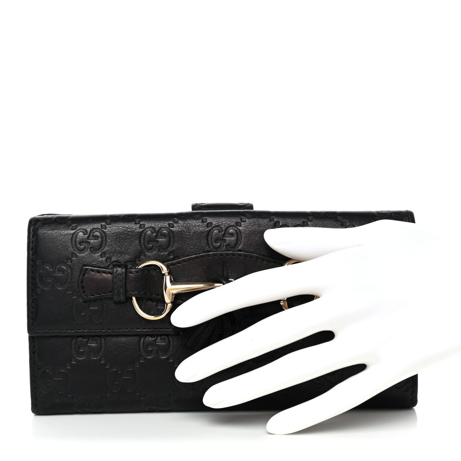 Gucci Guccissima Emily Continental Wallet Black
