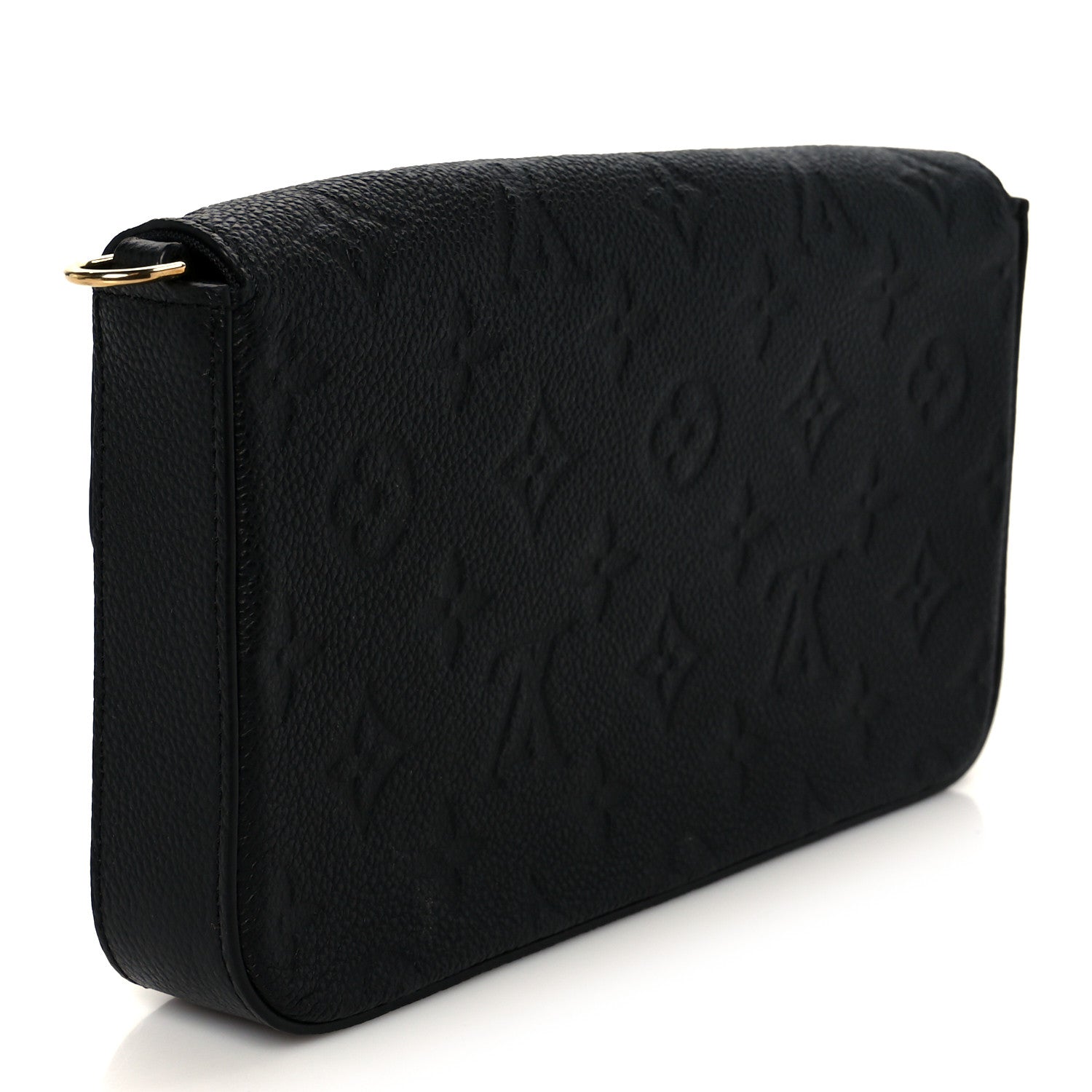 Louis Vuitton Empreinte Pochette Felicie Chain Wallet Black
