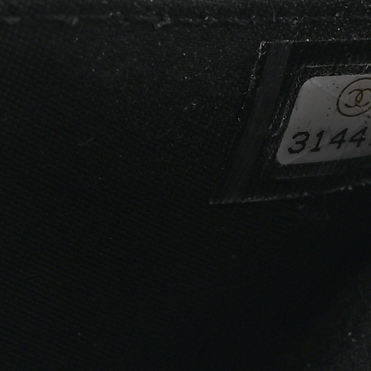 Chanel Caviar Quilted Boy Card Holder On Chain Black