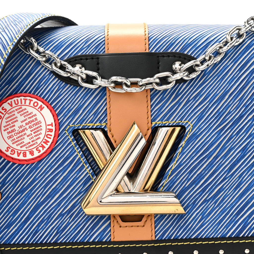 Louis Vuitton Epi Complice Trunks and Bags Twist Shoulder Bag MM Denim Light
