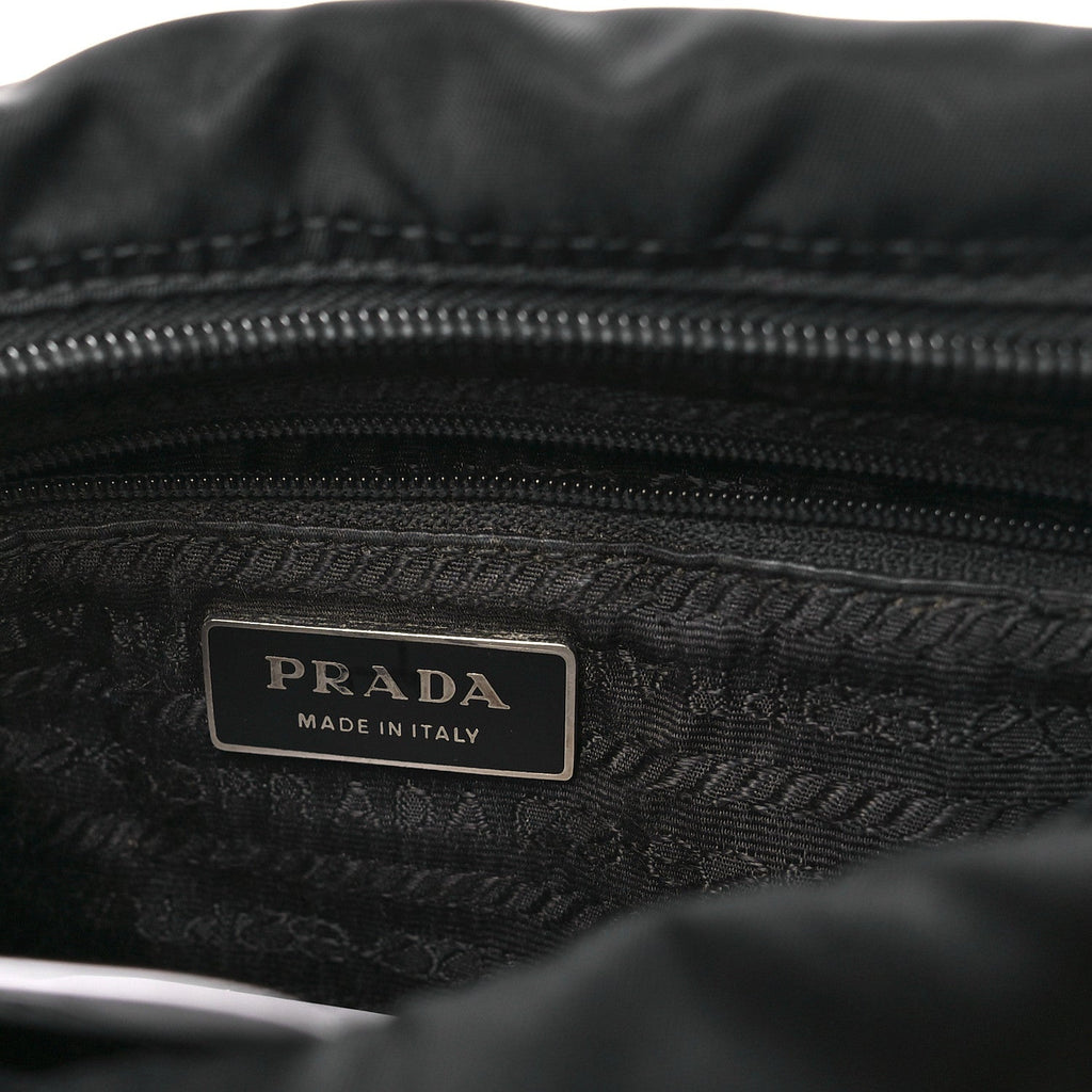 Prada Nylon Vela Messenger Black