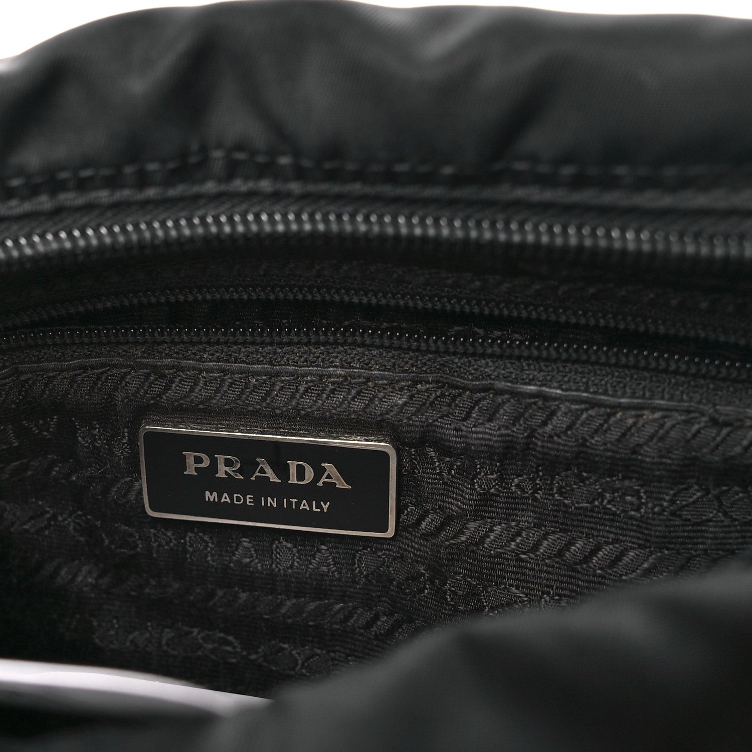 Prada Nylon Vela Messenger Black