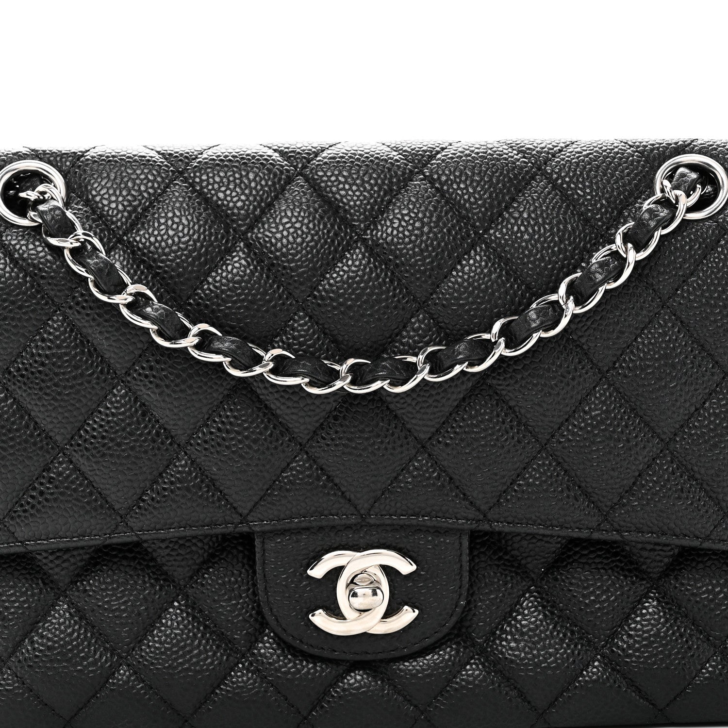 Chanel Caviar Quilted Medium Double Flap Black