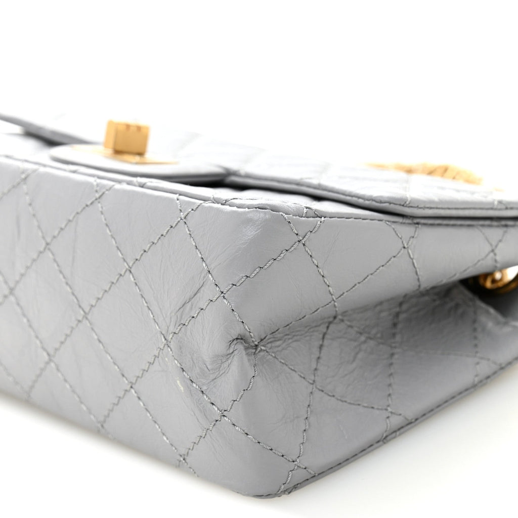 Chanel Aged Calfskin Quilted 2.55 Reissue Mini Flap Grey