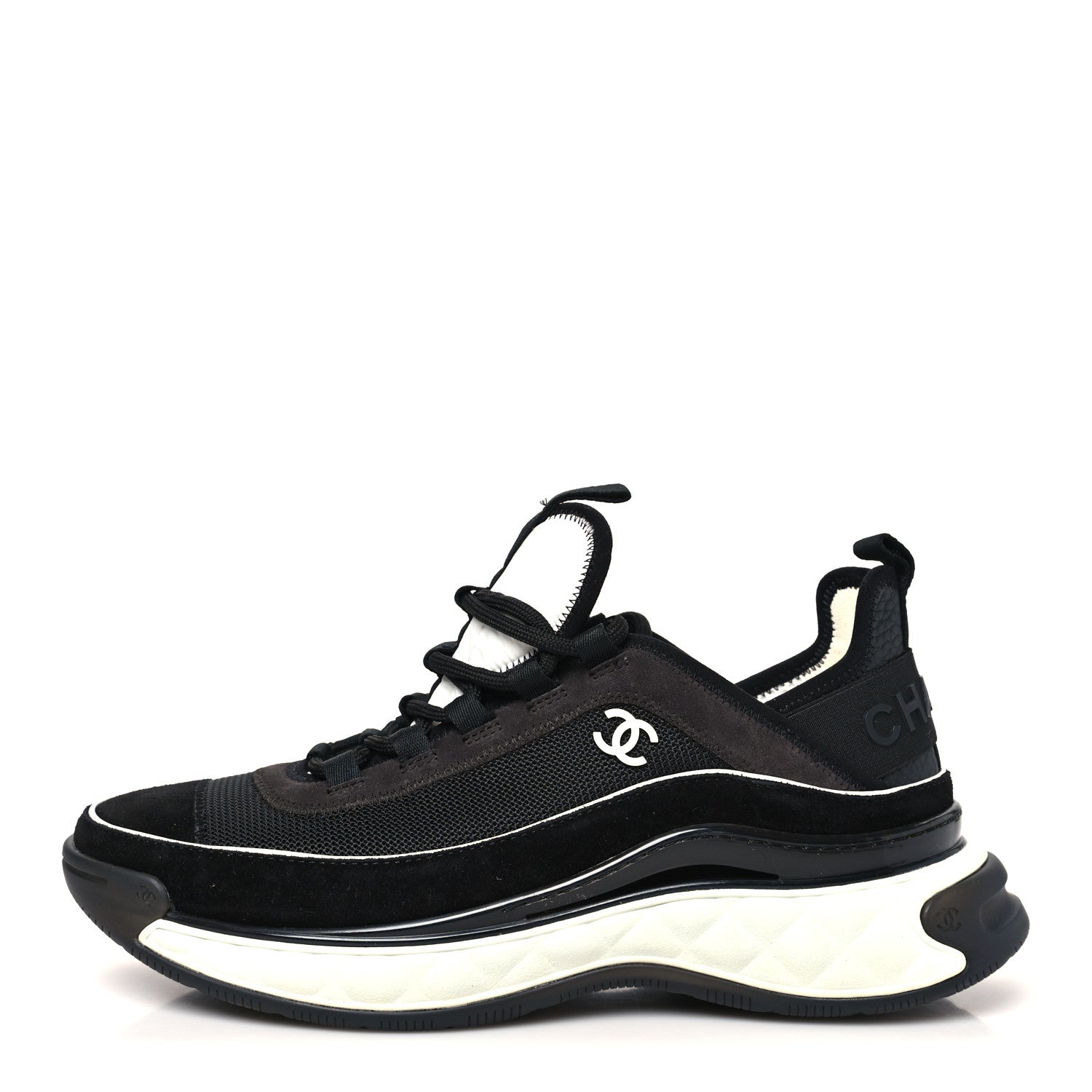 Fabric Suede CC Sneakers 40 Black Dark Grey