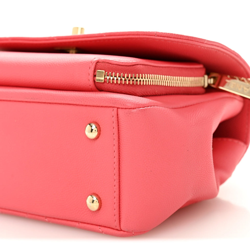 Chanel Caviar Quilted Small Business Affinity Flap Coral