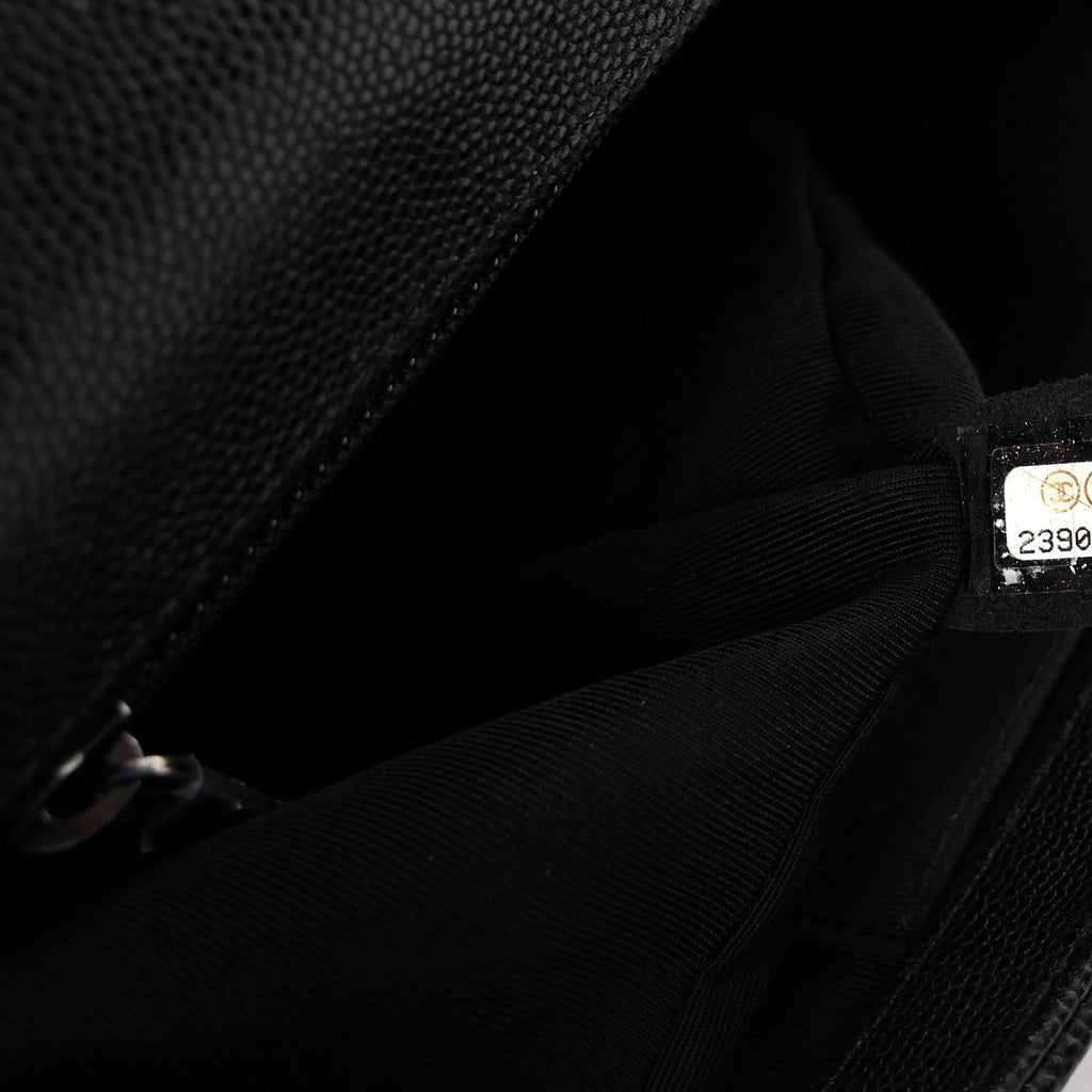 Chanel Caviar Quilted New Medium Boy Flap Black