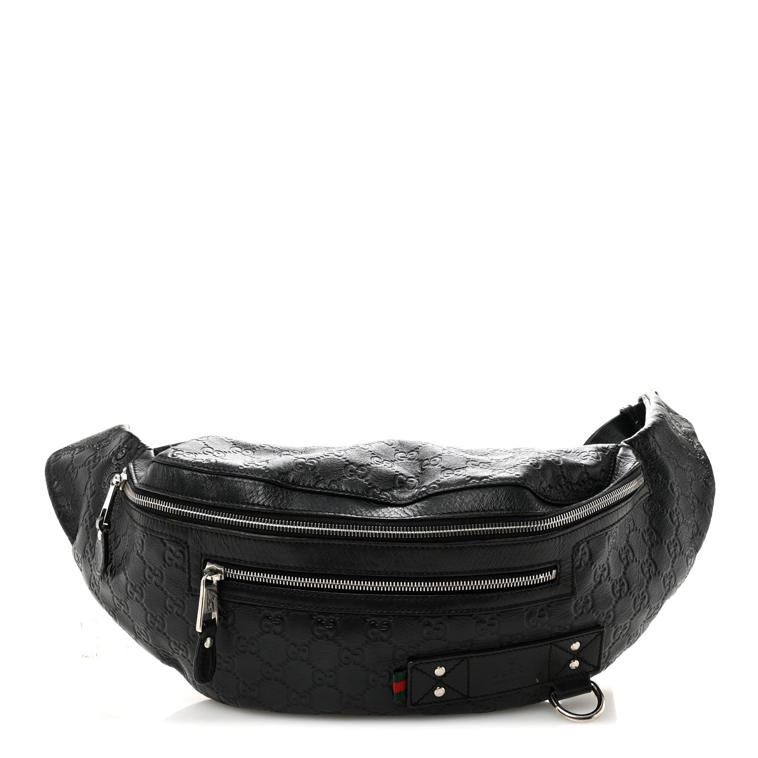 Gucci Guccissima Web Belt Bag Black