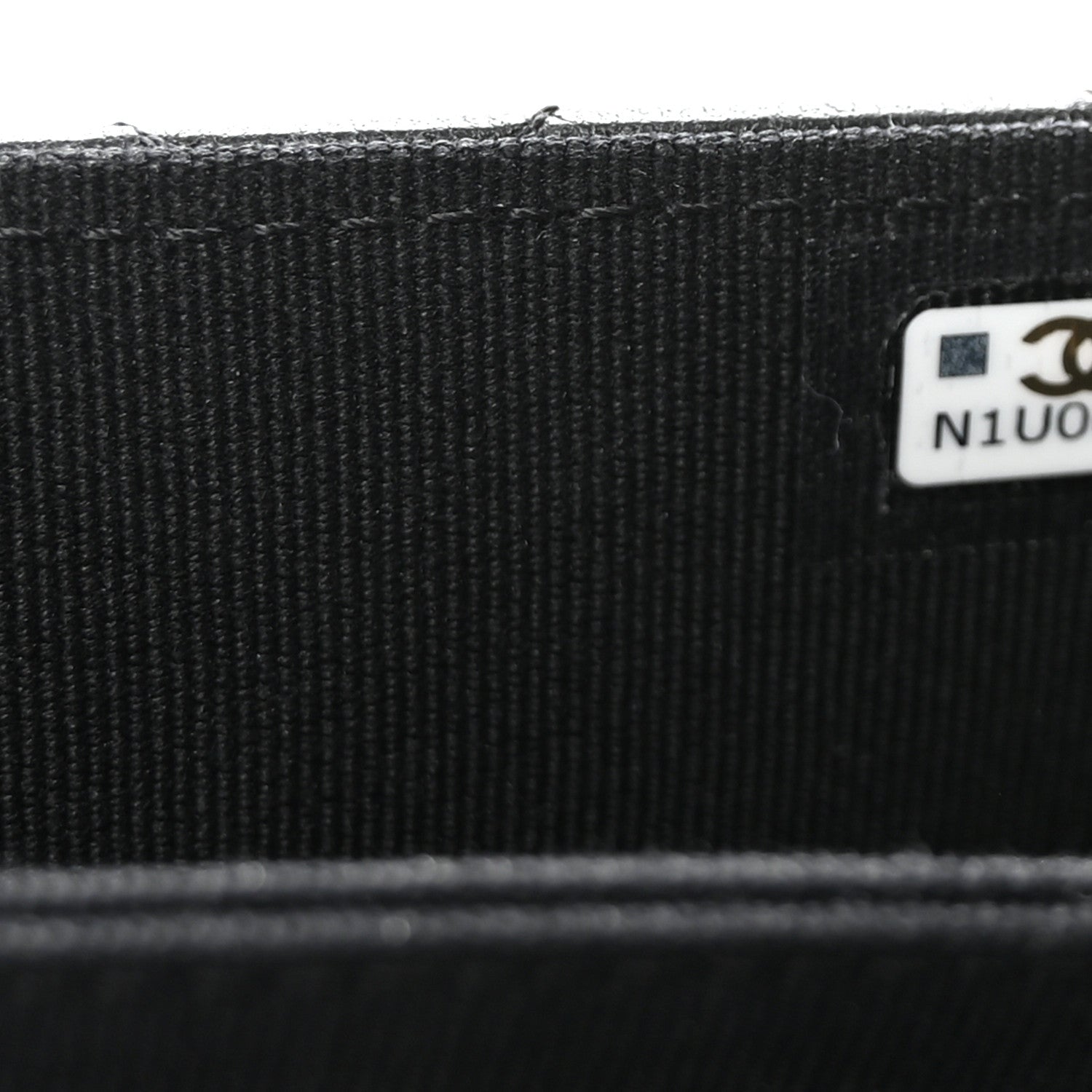 Chanel Lambskin Quilted Chain Top Handle Clutch With Chain Black