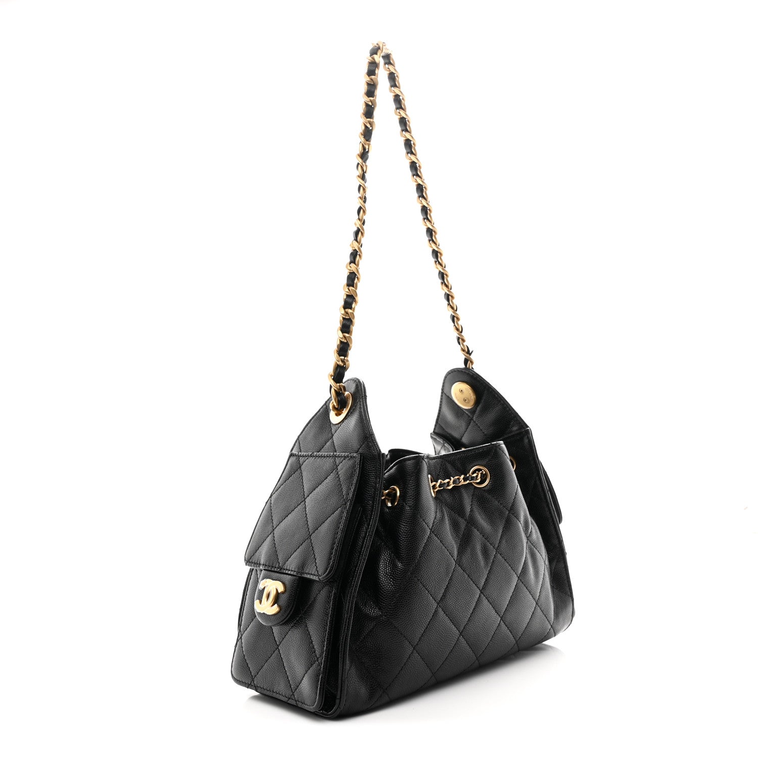 Chanel Caviar Quilted Mini Chanel 25 Handbag Black