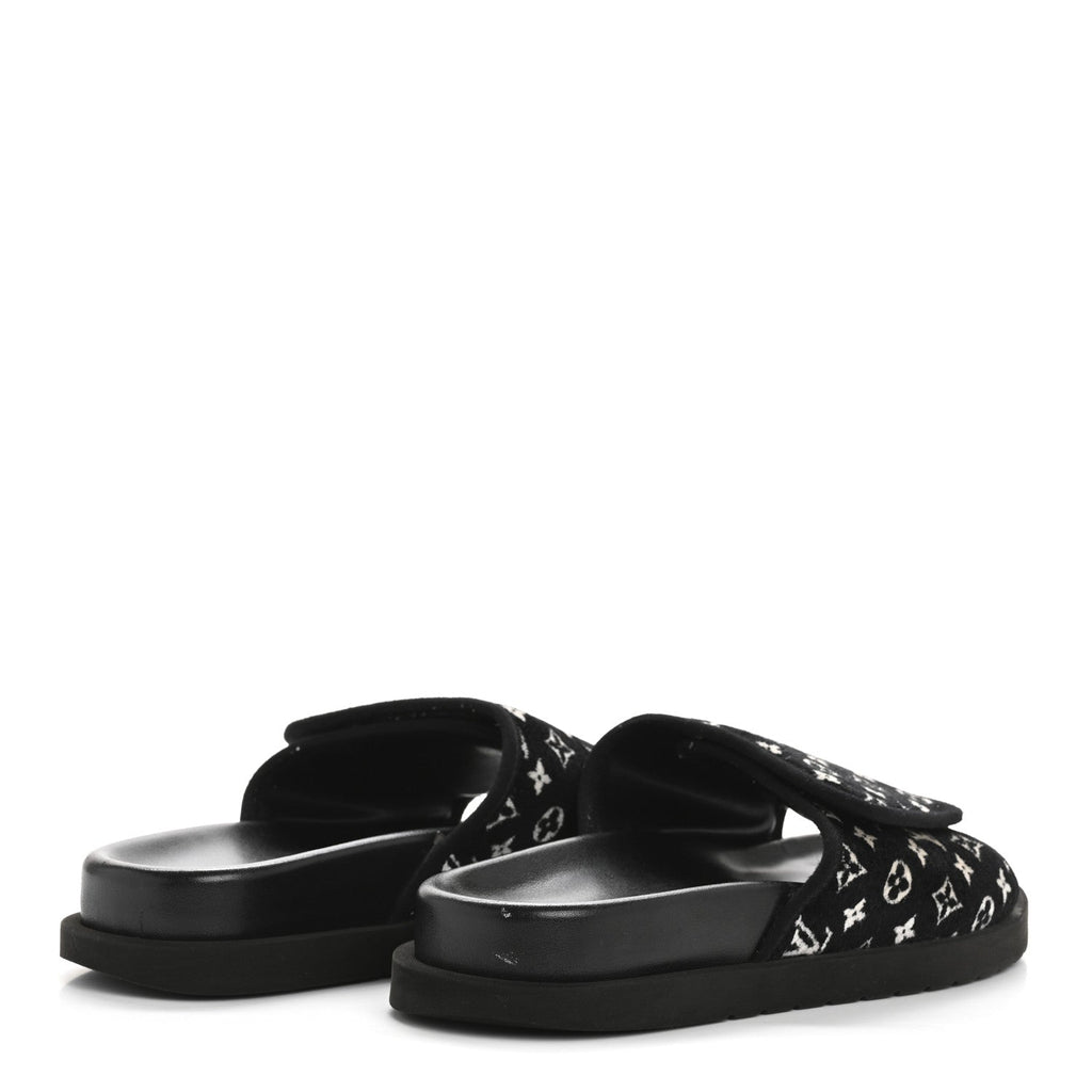 Louis Vuitton Monogram Mens Miami Mules 8.5 Black