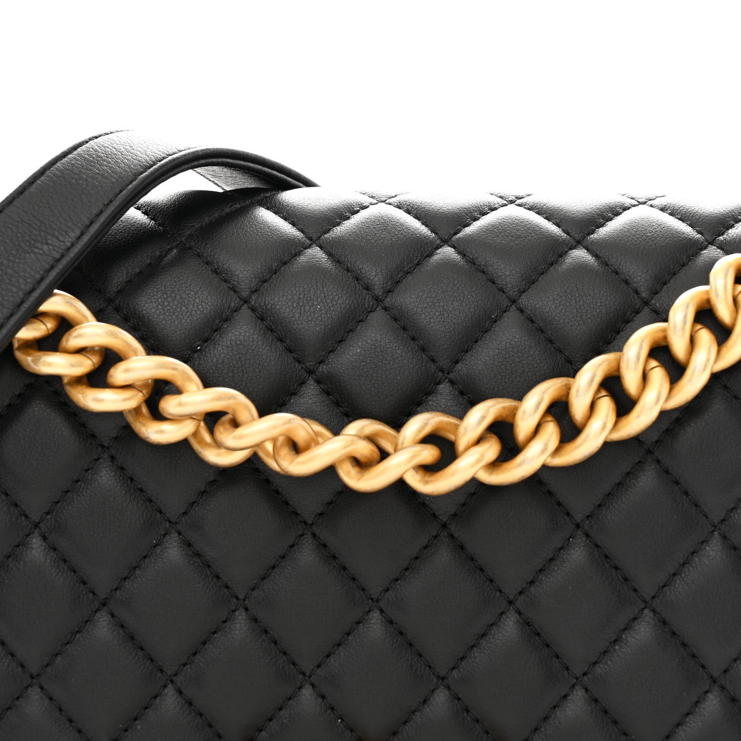 Chanel Lambskin Quilted Medium Boy Flap Black
