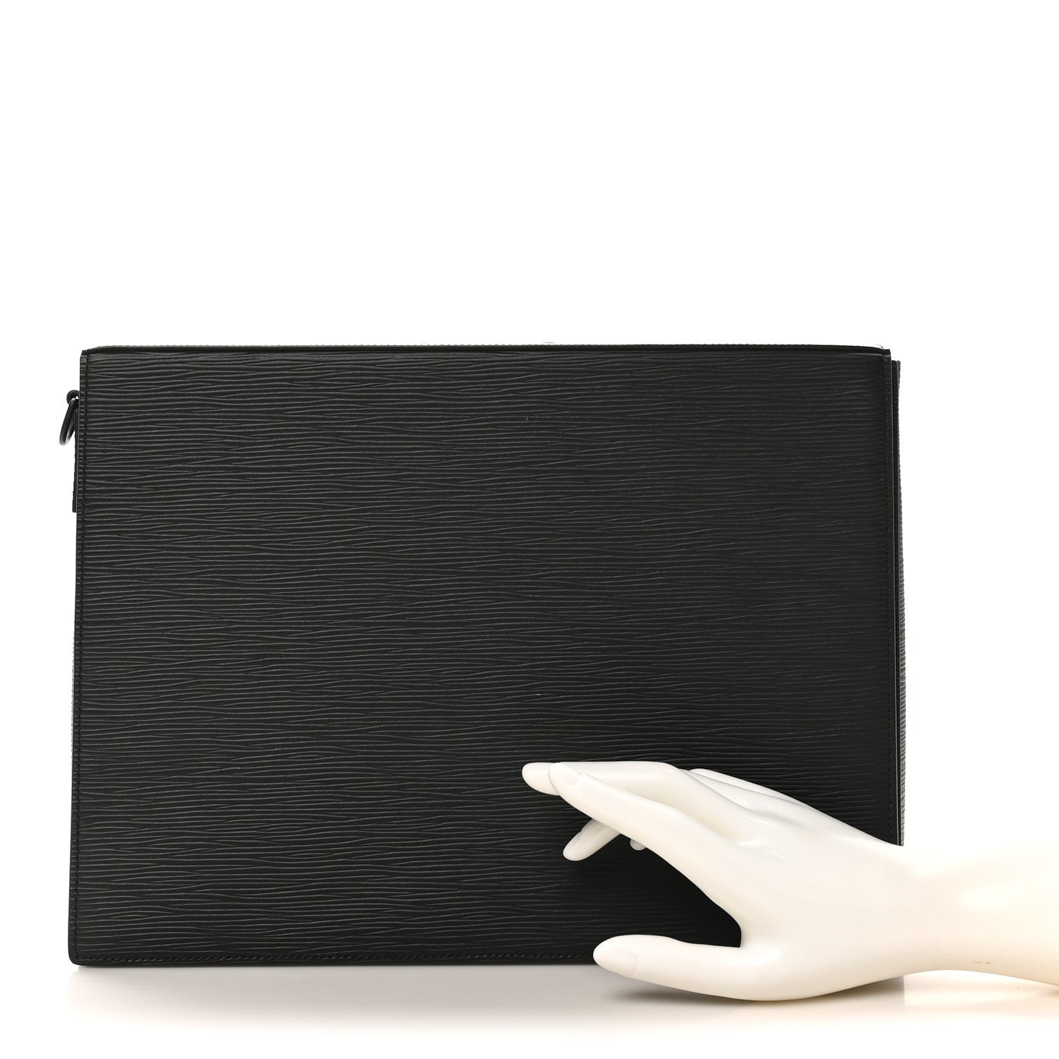Louis Vuitton Epi Monogram Eclipse Porte Document Portfolio Black
