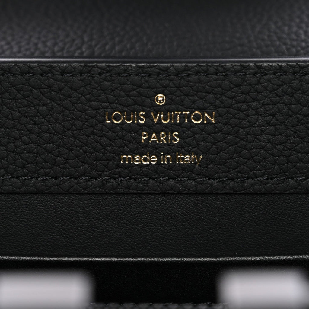 Louis Vuitton Matte Taurillon Capucines East West Mini All Black