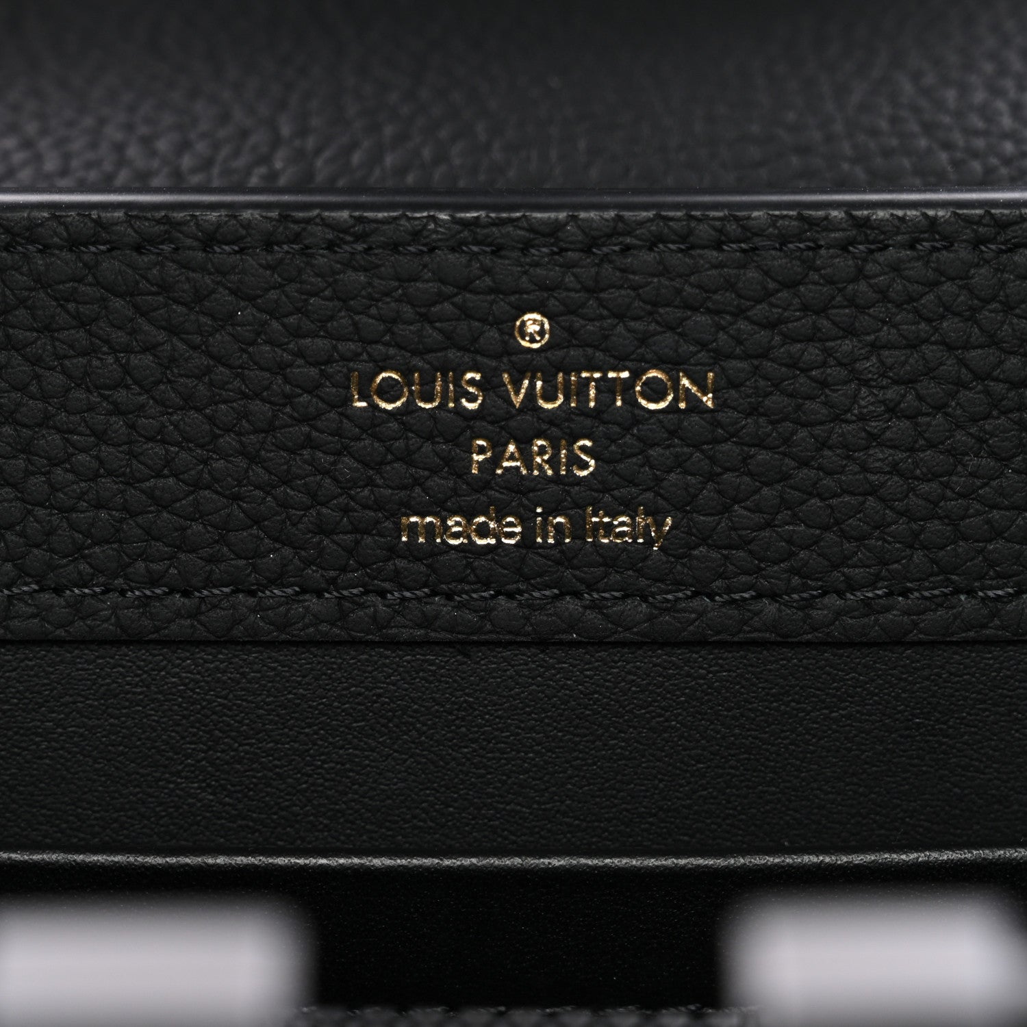 Louis Vuitton Matte Taurillon Capucines East West Mini All Black