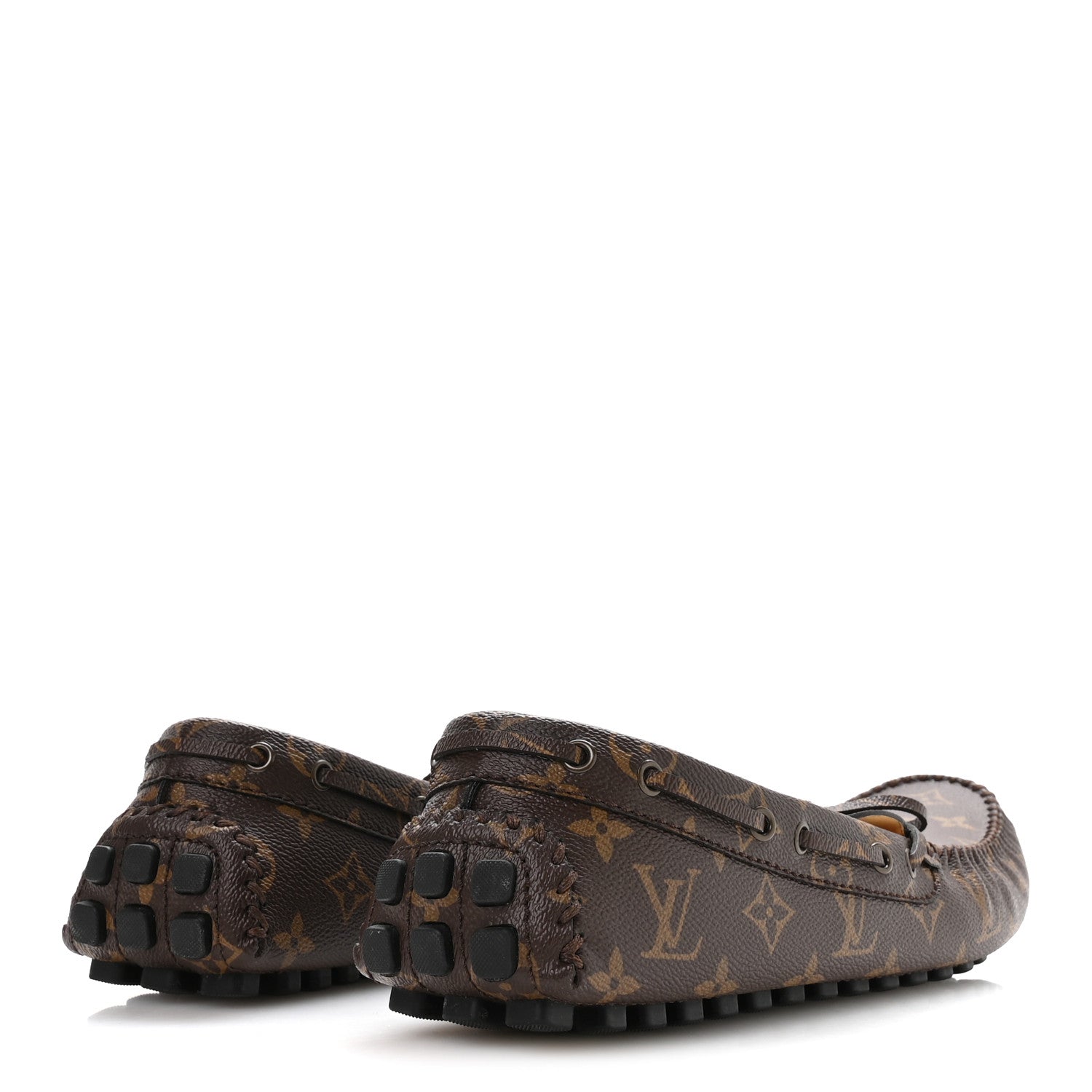 Louis Vuitton Monogram Mens Arizona Car Shoe Moccasin Loafers 12